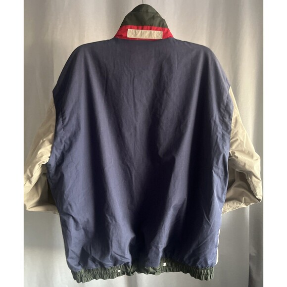 Allen Solly Reverse Bomber Flight Jacket Elastic Waist Length Snap Cuff Cotton - Picture 3 of 10